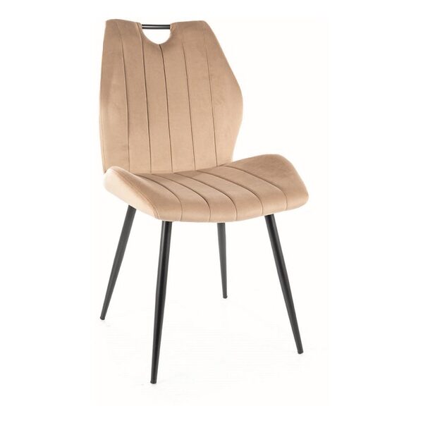 Scaun Arco velvet bej
