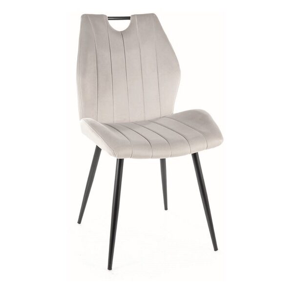 Scaun Arco Velvet Gri Deschis 03