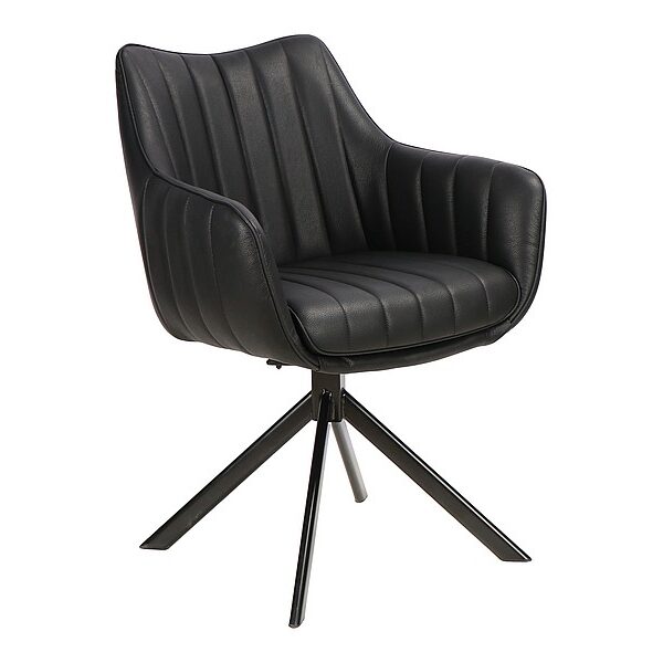 Scaun Azalia ecopiele negru