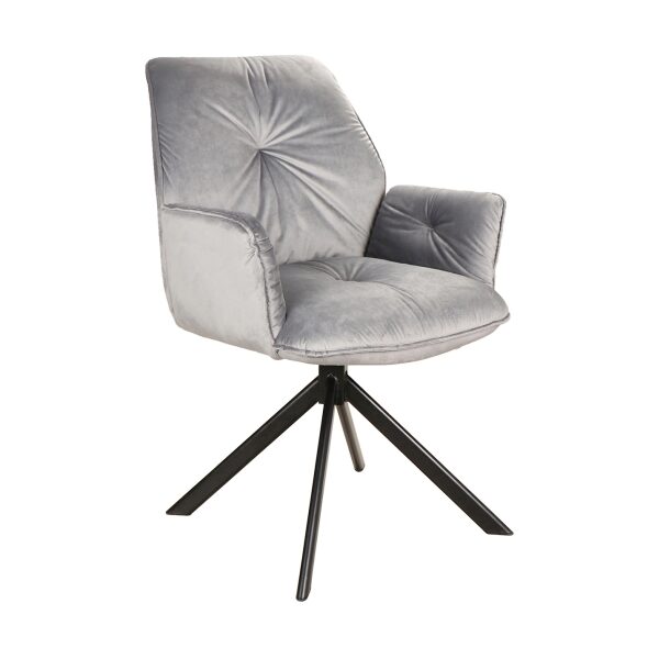 Scaun Boogie II velvet gri