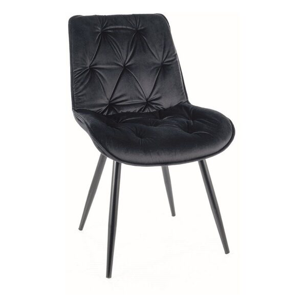 Scaun Cherry II velvet negru