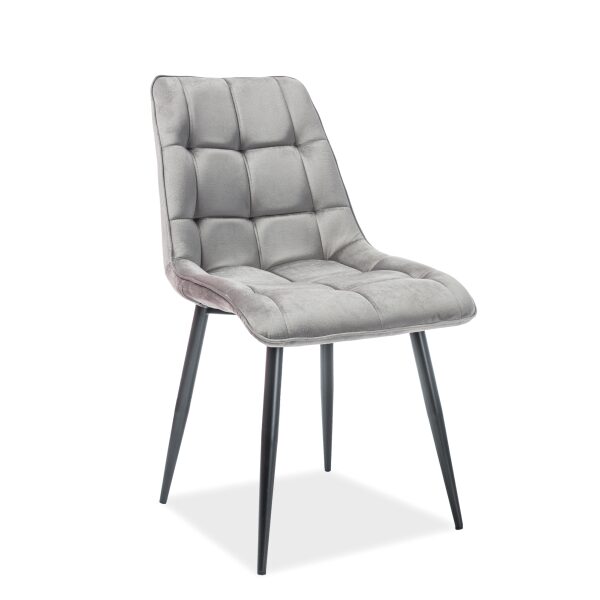 Scaun Chic velvet gri 14
