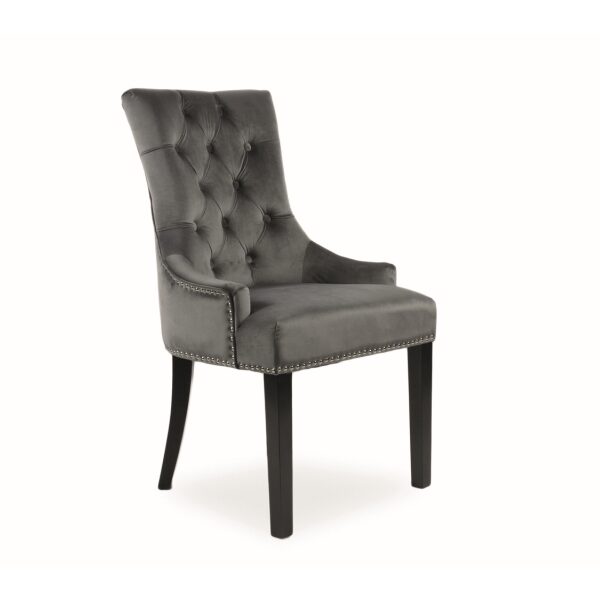 Scaun Edward velvet gri