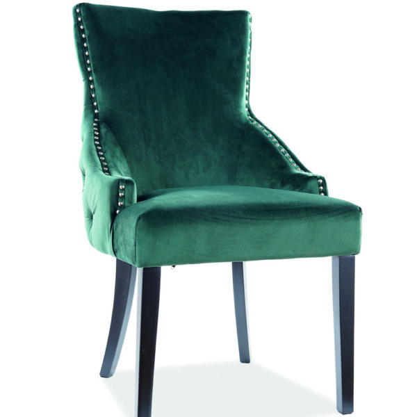 Scaun George velvet verde