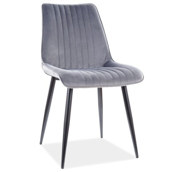 Scaun Kim Velvet Gri