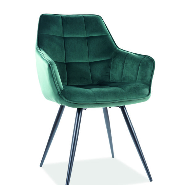 Scaun Lilia velvet verde