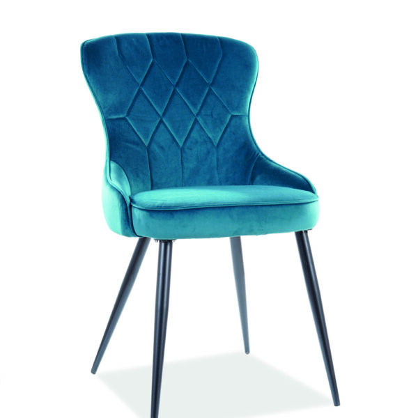 Scaun Lotus velvet turcoaz