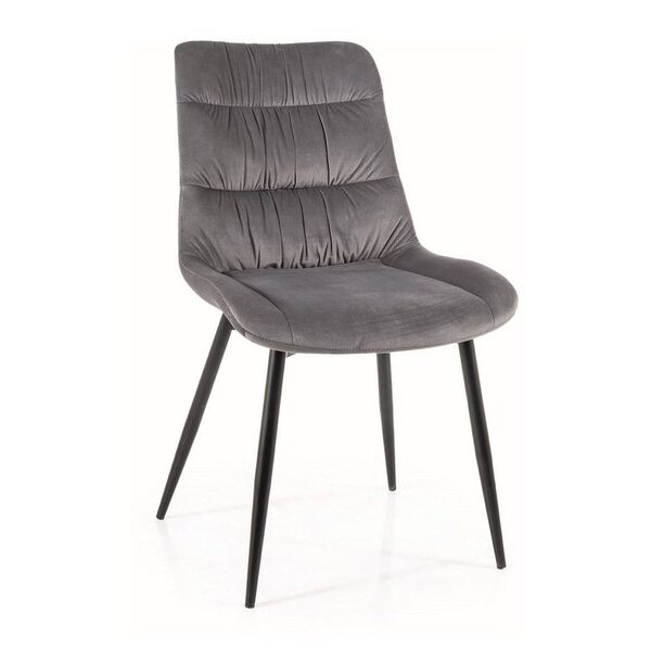 Scaun Lou velvet gri 14