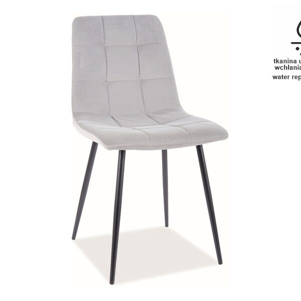 Scaun Mila matt gri
