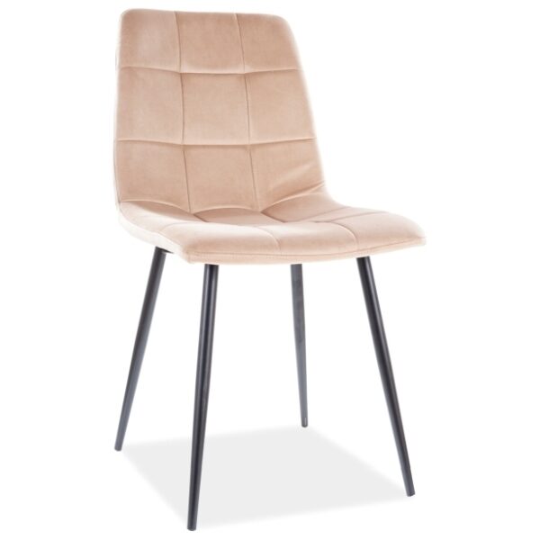 Scaun Mila D velvet bej