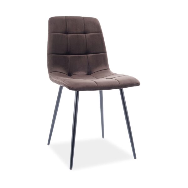 Scaun Mila velvet maro