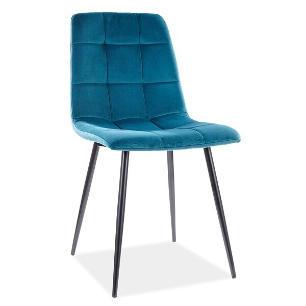 Scaun Mila velvet turcoaz