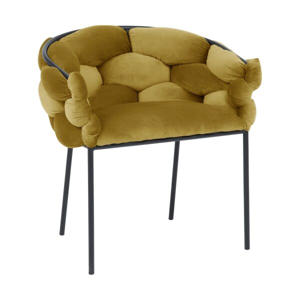 Scaun Norte velvet muştar