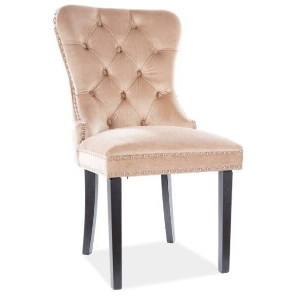 Scaun August velvet bej