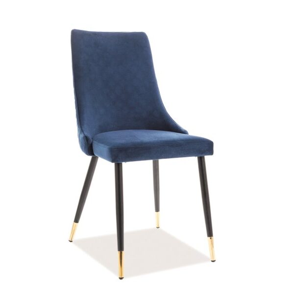 Scaun Piano Velvet(Material) - Albastru închis