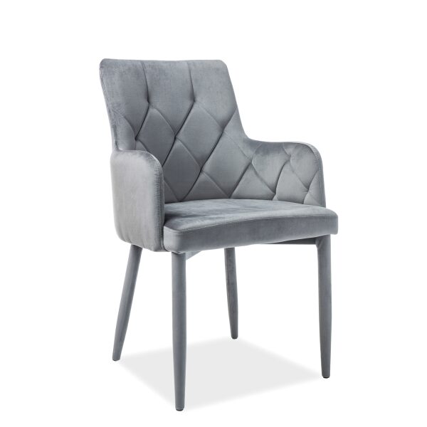Scaun Ricardo Velvet   Gri