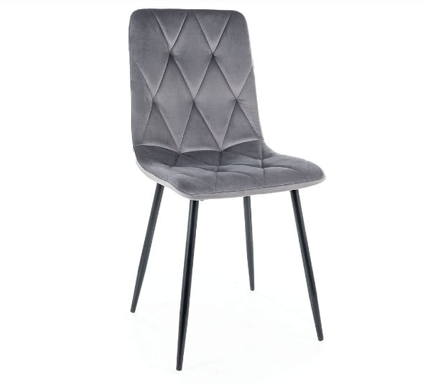 Scaun Tom velvet gri 14