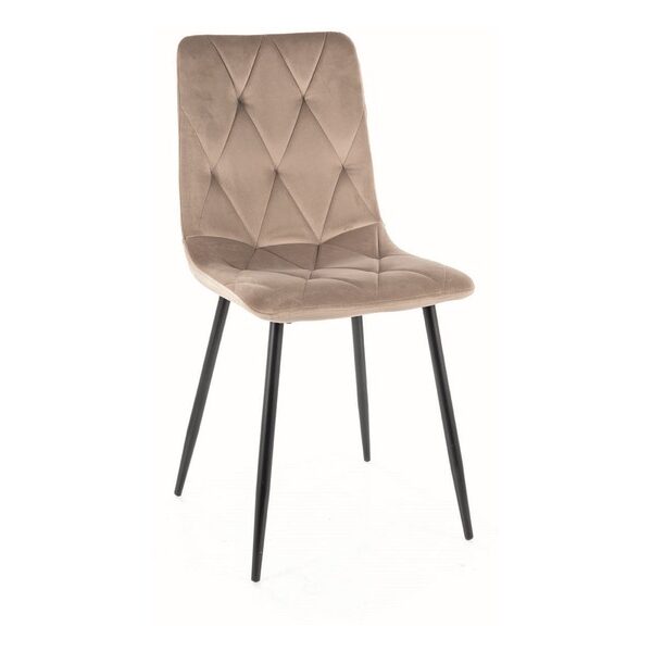 Scaun Tom velvet bej inchis 40