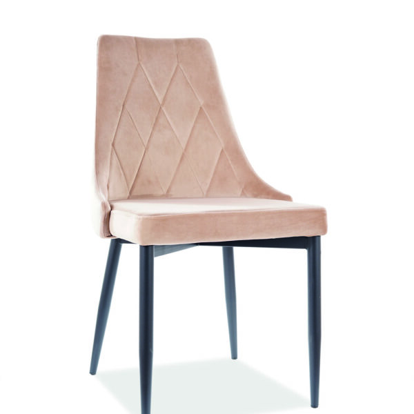 Scaun Trix B velvet roz