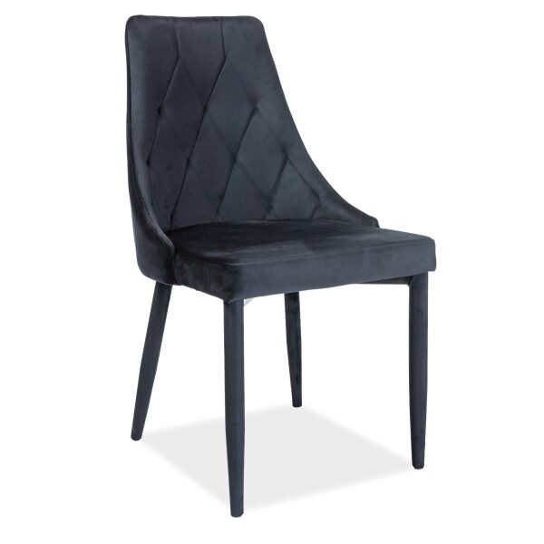 Scaun Trix velvet Negru