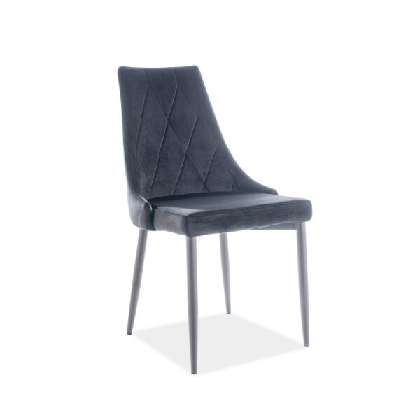 Scaun Trix B Velvet negru 19